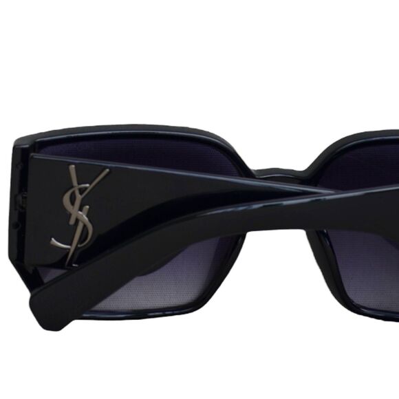 Saint Laurent YSL 11090 COL.1 Black Oversized Sunglasses | 58-16-139 | Women’s - Picture 3 of 16